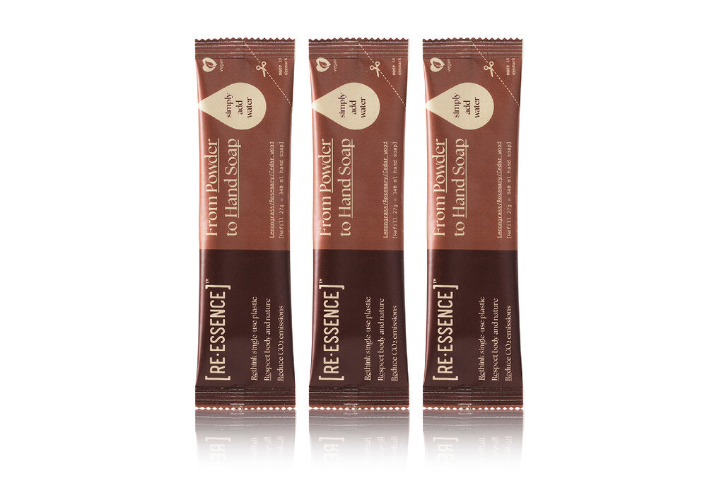 Håndsæbe refill, 3 stk - citrongræs/rosmarin/cedertræ